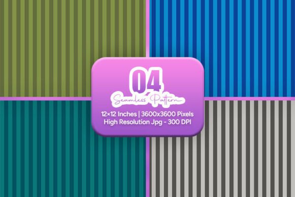 Cool Tone Stripe Seamless Pattern Pack: A Versatile Design Resource for Creatives