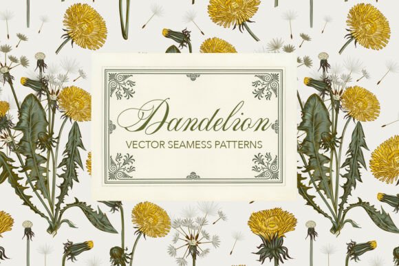 Dandelion Hand-drawn Wildflowers Pattern: A Versatile Artistic Resource