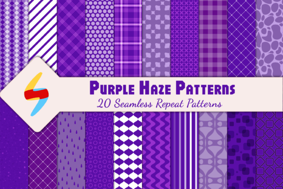 Enhance Your Creative Projects with the Purple Haze Pattern Pack