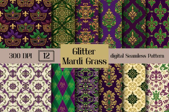 Glitter Mardi Grass Digital Paper: A Strategic Tool for Festive Branding and Creative Projects