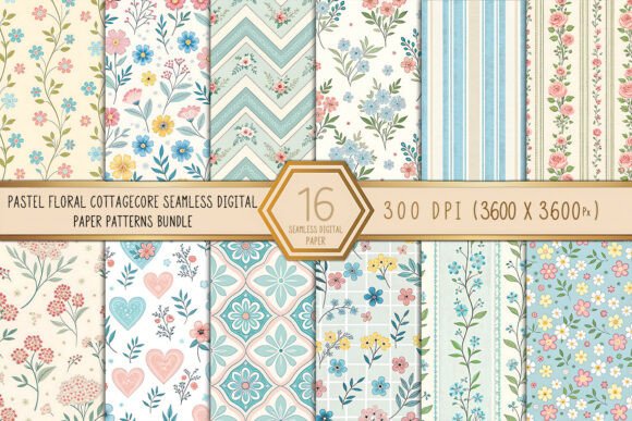 Pastel Floral Cottagecore Seamless Paper and Patterns: A Guide to Beautiful Digital Designs