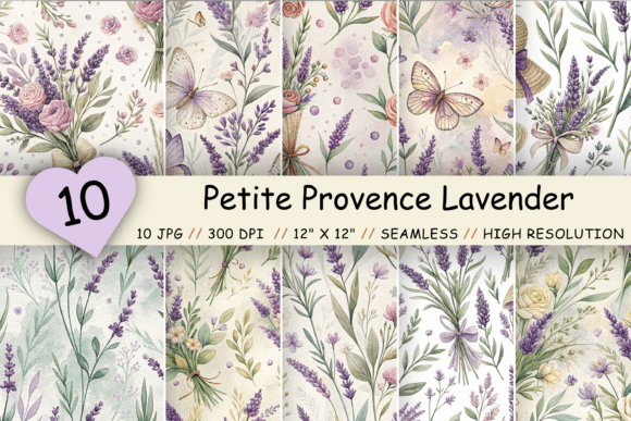 Petite Provence Lavender Digital Paper: A Versatile Creative Resource