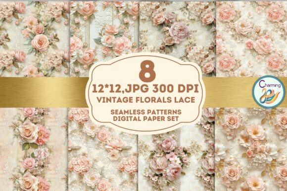 Seamless Paper Vintage Florals Lace: A Strategic Design Asset for Creative and Business Applications