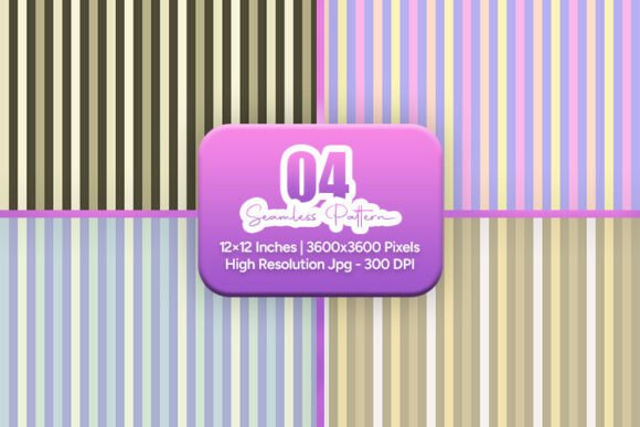 Vintage Neutral Stripe Pattern Set