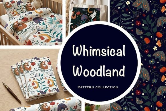 Whimsical Woodland Seamless Pattern: A Magical Addition to Your Creative Projects